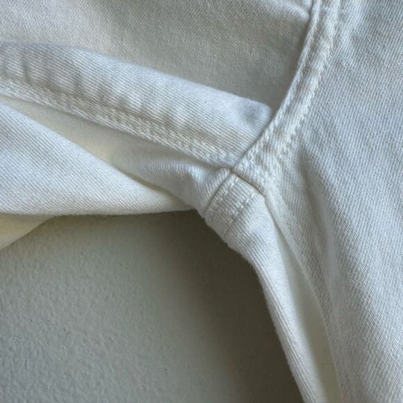 Zadig & Voltaire Ava Denim Straight Slim Fray Ankle Jeans Judo White Size 26 - Picture 5 of 10